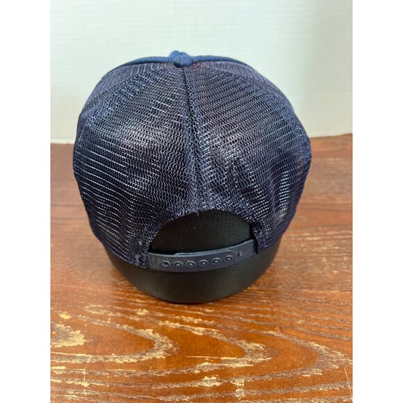 Vintage Transcontinental Gas Pipe Line Corp Trucker Hat Snapback Blue Cap X3 - Picture 2 of 3